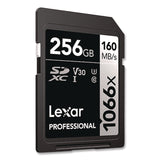 Lexar™ Professional SILVER Series SDXC Memory Card, UHS-I V30 U1 Class 10, 256 GB (LXRLSD1066256GB) Each