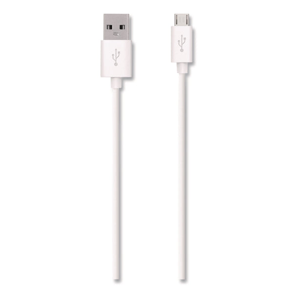 Belkin® MIXIT Micro USB ChargeSync Cable, 4 ft, White (BLKF2CU012BT04W) Each
