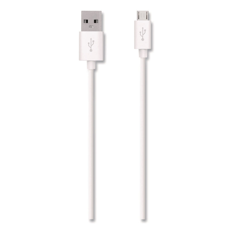 Belkin® MIXIT Micro USB ChargeSync Cable, 4 ft, White (BLKF2CU012BT04W) Each