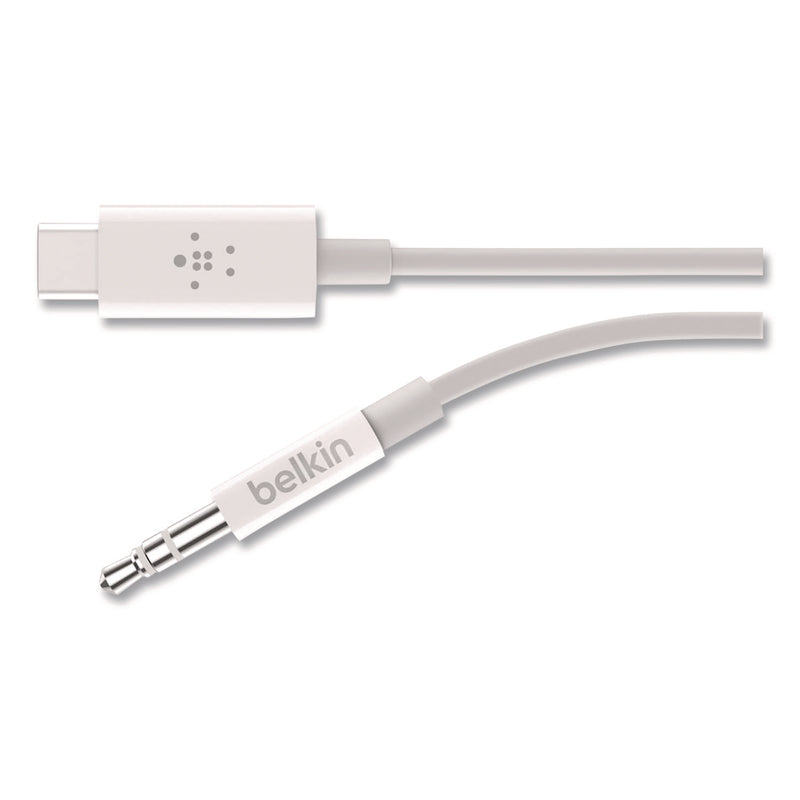 Belkin® RockStar 3.5mm Audio Cable with USB-C Connector, 3 ft, Black (BLKF7U079BT03BL) Each