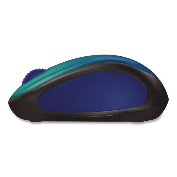 Logitech® Design Collection Limited Edition Wireless Mouse. 2.4 GHz, 33 ft, Left/Right Hand Use, Blue Aurora (LOG910006118) Each