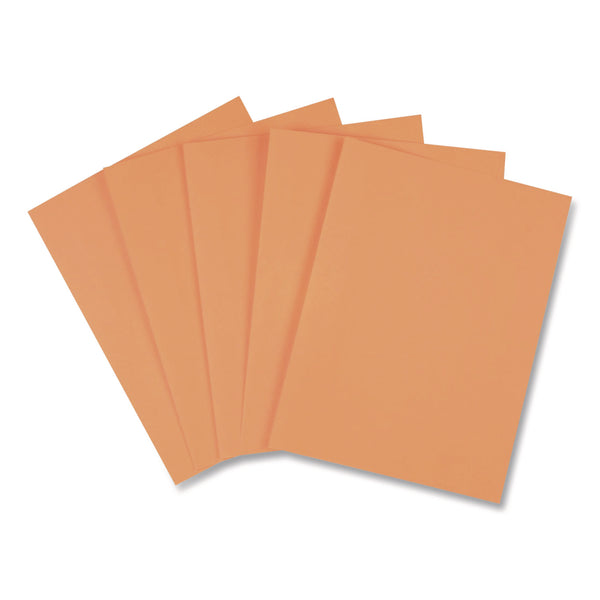 Staples® Brights Multipurpose Color Paper, 20 lb Bond Weight, 8.5 x 11, Orange, 500 Sheets/Ream, 5 Reams/Carton (NEE25208A) Each