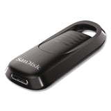 SanDisk® Ultra Slider USB 3.2 Type C Flash Drive, 256 GB, Black (SDISDCZ480256GA) Each