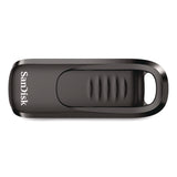 SanDisk® Ultra Slider USB 3.2 Type C Flash Drive, 256 GB, Black (SDISDCZ480256GA) Each