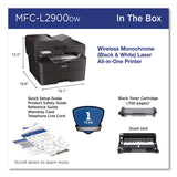 Brother Wireless MFC-L2900DW Compact Monochrome AIO Laser Printer, Copy/Fax/Print/Scan (BRTMFCL2900DW) Each