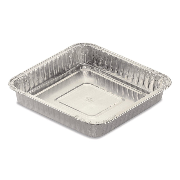 HFA® Square Cake Pan, 30 Gauge, 48 oz, 8 x 8 x 1.53, Silver, Aluminum, 200/Carton (HFA30830200) Case of 200