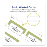 Avery® Print to the Edge Business Cards with Sure Feed Technology, 2 x 3.5, White, 160 Cards, 8/Sheet, 20 Sheets/Pack (AVE8801) Pack of 160