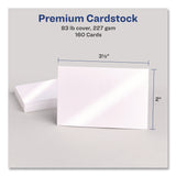 Avery® Print to the Edge Business Cards with Sure Feed Technology, 2 x 3.5, White, 160 Cards, 8/Sheet, 20 Sheets/Pack (AVE8801) Pack of 160
