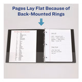 Avery® Durable View Binder with DuraHinge and Slant Rings, 3 Rings, 0.5" Capacity, 11 x 8.5, White, 12/Carton (AVE17002CT) Case of 12