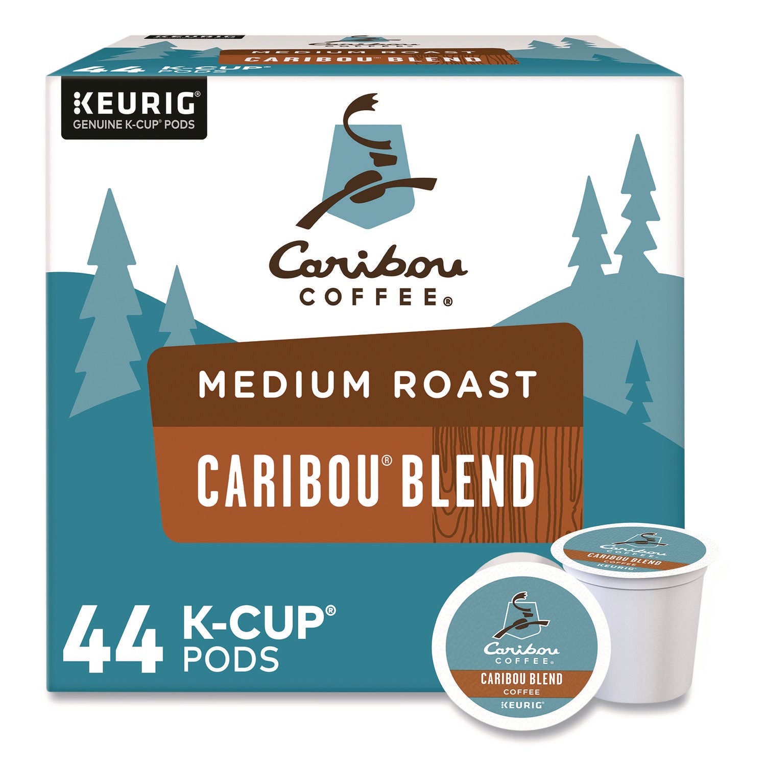 Caribou Coffee® Caribou Blend Coffee K-Cups, 0.4 oz, 44/Box (CCF212405 ...