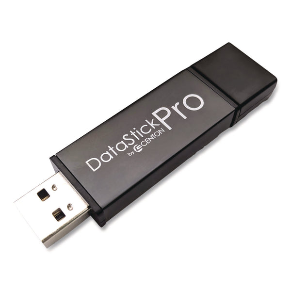 Centon DataStick Pro USB 2.0 Type A Flash Drive, 32 GB, Gray, 10/Pack (CEL106619) Each