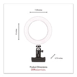 OTM Essentials™ Universal Ring Light, 6" dia, Black (CELCOBA1B1) Each