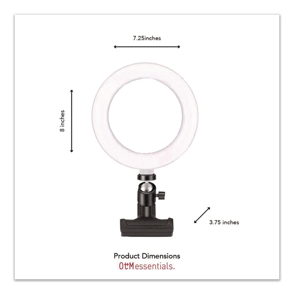 OTM Essentials™ Universal Ring Light, 6" dia, Black (CELCOBA1B1) Each
