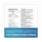 Adams Business Forms Quitclaim Deed Forms with Instructions and Free Downloads, One-Part (No Copies), 8.5 x 11, 4 Forms Total (ABFLF298) Each