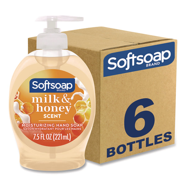 Softsoap® Liquid Hand Soap Pumps, Milk and Honey Scent, 7.5 oz, 6/Carton (CPCUS04965ACT) Case of 6