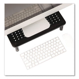 Mind Reader Adjustable Rectangular Monitor Stand, 14.5" x 9.25" x 4" to 5.5", Black, Supports 44 lb, 2/Pack (EMS4LEGM2PKBLK) Pack of 2