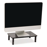 Mind Reader Adjustable Rectangular Monitor Stand, 14.5" x 9.25" x 4" to 5.5", Black, Supports 44 lb, 2/Pack (EMS4LEGM2PKBLK) Pack of 2