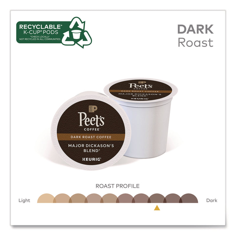 Peet's Coffee & Tea® Major Dickason's Blend K-Cups, 0.44 oz, 88/Carton (GMT65470) Case of 88