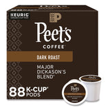 Peet's Coffee & Tea® Major Dickason's Blend K-Cups, 0.44 oz, 88/Carton (GMT65470) Case of 88