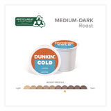 Dunkin'® Cold Iced Coffee K-Cups, Regular, 0.44 oz, 22/Box (GMT5000369251) Box of 22