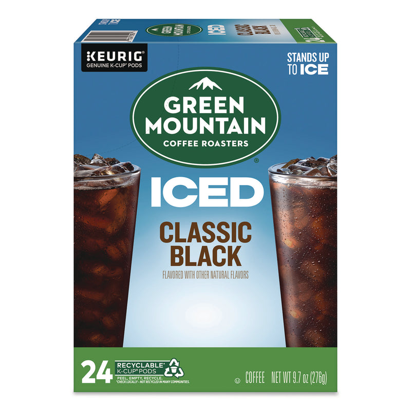 Green Mountain Coffee® Classic Black Brew Over Ice Coffee K-Cups, 0.4 oz, 24/Box (GMT5000372042) Box of 24