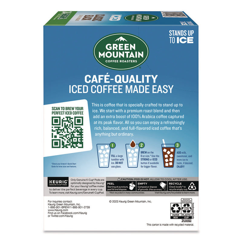 Green Mountain Coffee® Classic Black Brew Over Ice Coffee K-Cups, 0.4 oz, 24/Box (GMT5000372042) Box of 24