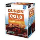 Dunkin'® Cold Iced Coffee K-Cups, Caramel, 0.44 oz, 22/Box (GMT5000375314) Box of 22