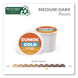 Dunkin'® Cold Iced Coffee K-Cups, Caramel, 0.44 oz, 22/Box (GMT5000375314) Box of 22