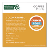 Dunkin'® Cold Iced Coffee K-Cups, Caramel, 0.44 oz, 22/Box (GMT5000375314) Box of 22
