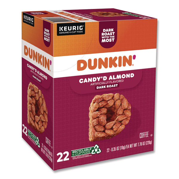 Dunkin'® Candy'd Almond Coffee K-Cups, 0.35 oz, 22/Box (GMT5000375651) Box of 22