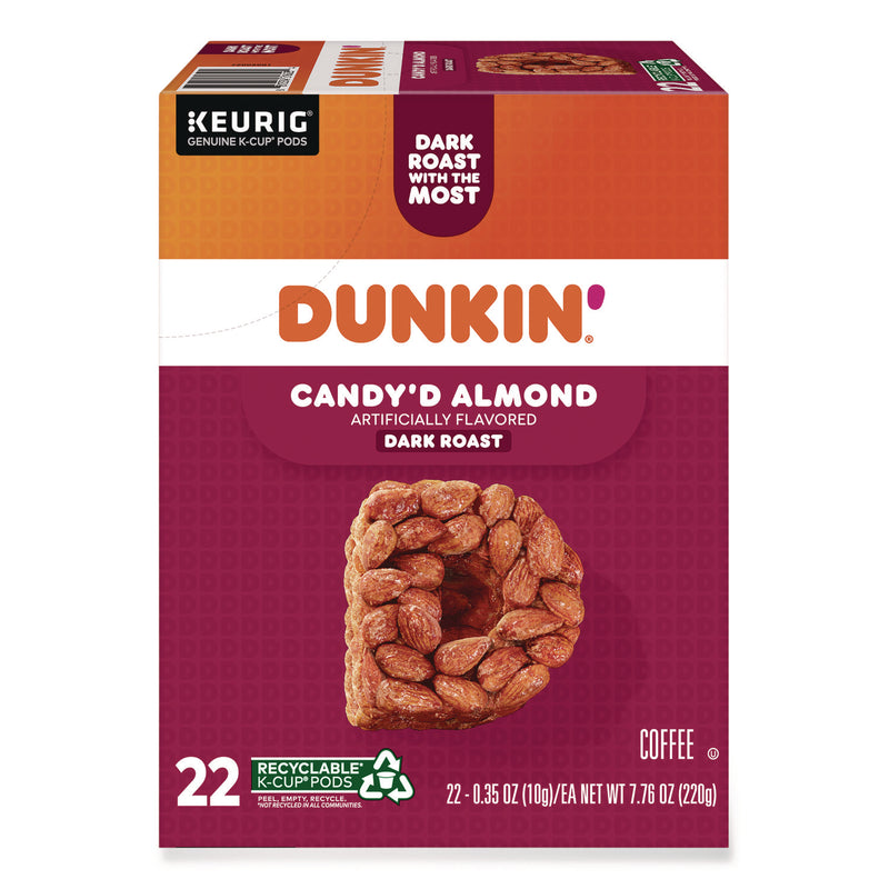 Dunkin'® Candy'd Almond Coffee K-Cups, 0.35 oz, 22/Box (GMT5000375651) Box of 22