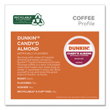 Dunkin'® Candy'd Almond Coffee K-Cups, 0.35 oz, 22/Box (GMT5000375651) Box of 22