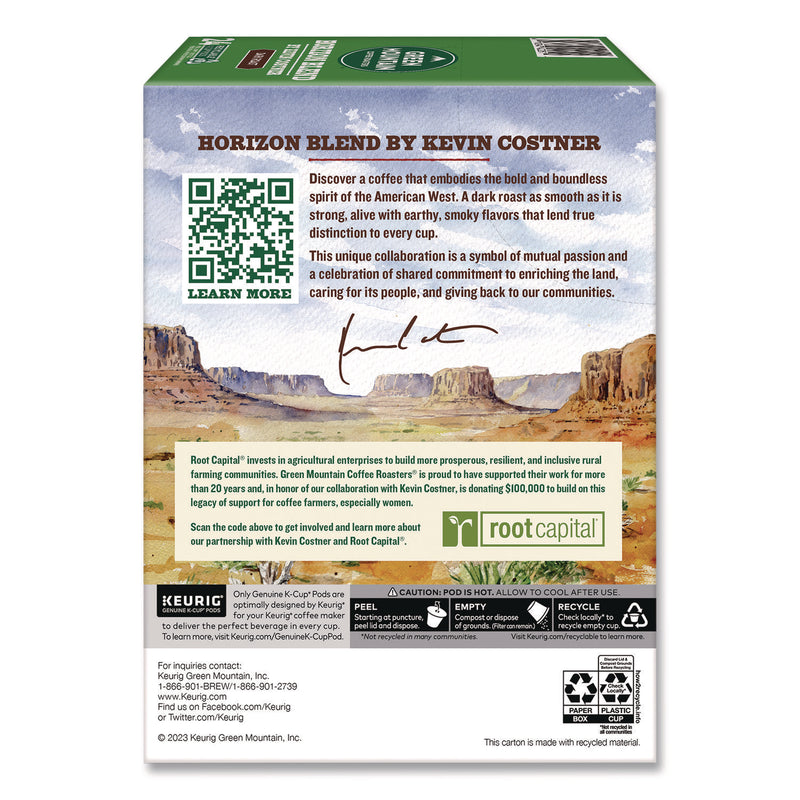 Green Mountain Coffee® Horizon Blend by Kevin Costner Coffee K-Cups, 0.37 oz, 24/Box (GMT5000379575) Box of 24