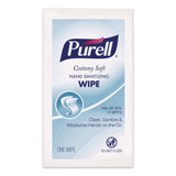 PURELL® Cottony Soft Individually Wrapped Sanitizing Hand Wipes, 5 x 7, Herbal Scent, White, 480/Carton (GOJ902512) Case of 480
