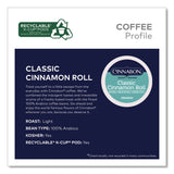 Cinnabon Classic Cinnamon Roll Coffee K-Cups, 0.33 oz, 48/Box (KEU24297522) Box of 48