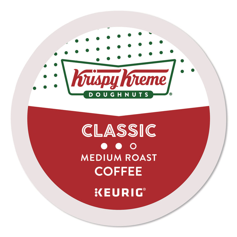 Krispy Kreme Classic Coffee K-Cups, Medium Roast, 0.33 oz, 48/Box (KEU24306975) Box of 48