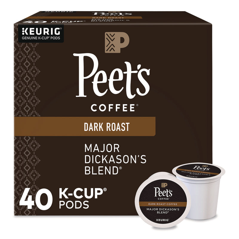 Peet's Major Dickason's Blend K-Cups, 0.44 oz, 40/Box (KEU24306979) Box of 40