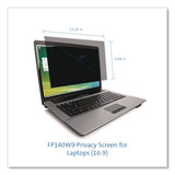 Kensington Laptop Privacy Screen for 14" Monitors, 16:9 Aspect Ratio (KMWK52793WW) Each