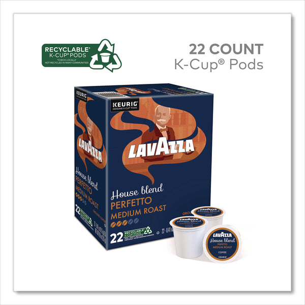 Lavazza Perfetto Coffee K-Cups, House Blend, 0.41 oz, 22/Box (LAV5000382580) Box of 22