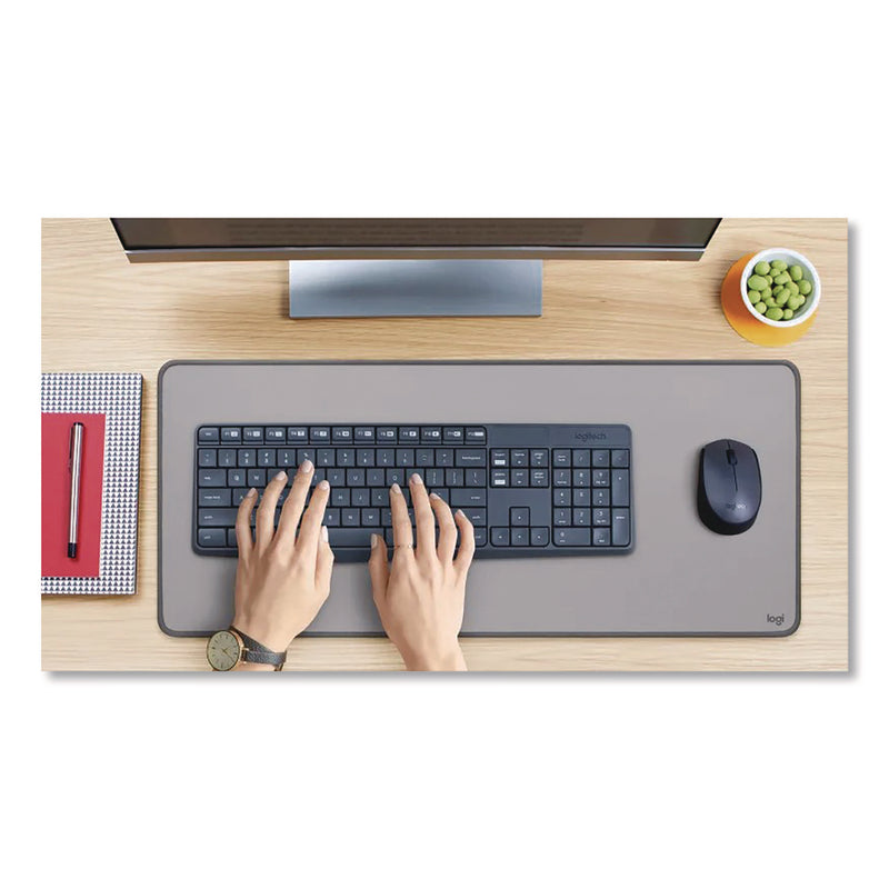 Logitech® MK235 Wireless Keyboard and Optical Mouse Combo, 2.4 GHz Frequency, 33 ft Wireless Range, Black (LOG2622126) Each