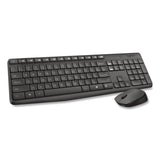 Logitech® MK235 Wireless Keyboard and Optical Mouse Combo, 2.4 GHz Frequency, 33 ft Wireless Range, Black (LOG2622126) Each