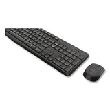 Logitech® MK235 Wireless Keyboard and Optical Mouse Combo, 2.4 GHz Frequency, 33 ft Wireless Range, Black (LOG2622126) Each