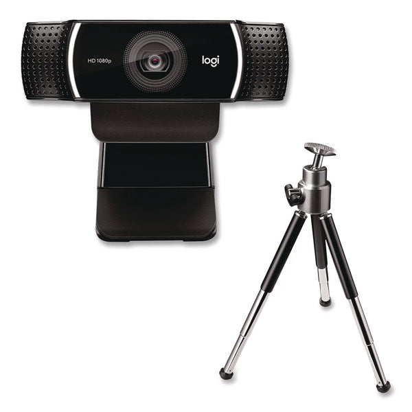 C922 Pro Stream Webcam, 1920 pixels x 1080 pixels, 3 Mpixels, Black (LOG2843756) Each