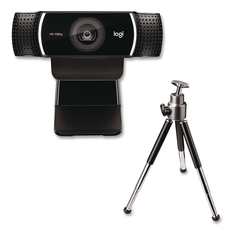 Logitech® C922 Pro Stream Webcam, 1920 pixels x 1080 pixels, 3 Mpixels, Black (LOG2843756) Each