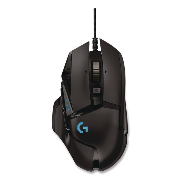 Logitech® G502 HERO High Performance Gaming Mouse, USB, Left/Right Hand Use, Black (LOG24342519) Each