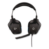 Logitech® G432 7.1 Surround Sound Wired Gaming Binaural Over The Head Headset, Black/Blue (LOG24383954) Each