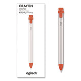 Logitech® Crayon, for iPad, Silver/Orange (LOG24387358) Each
