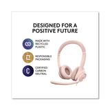 Logitech® H390 Binaural Over The Head Headset, Rose (LOG981001280) Each