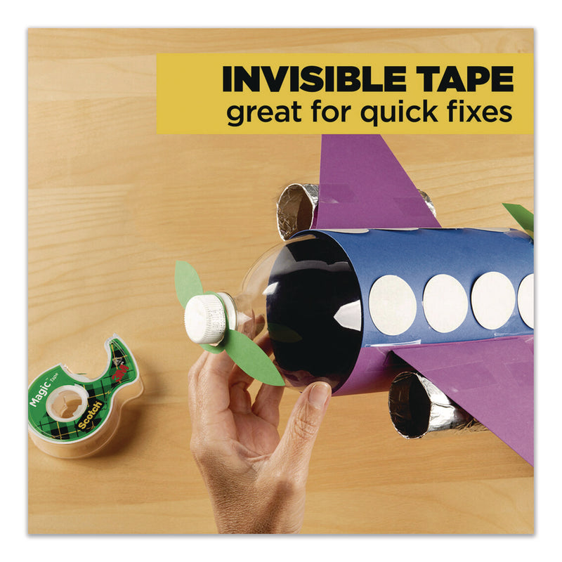 Scotch® Magic Tape Refill, 1" Core, 0.75" x 22.2 yds, Clear, 3/Pack (MMM810S3) Pack of 3