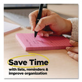Post-it® Notes Super Sticky Super Sticky Notes, 3 x 3, Mulberry, 90 Sheets/Pad, 5 Pads/Pack (MMM6545SSCG) Pack of 5